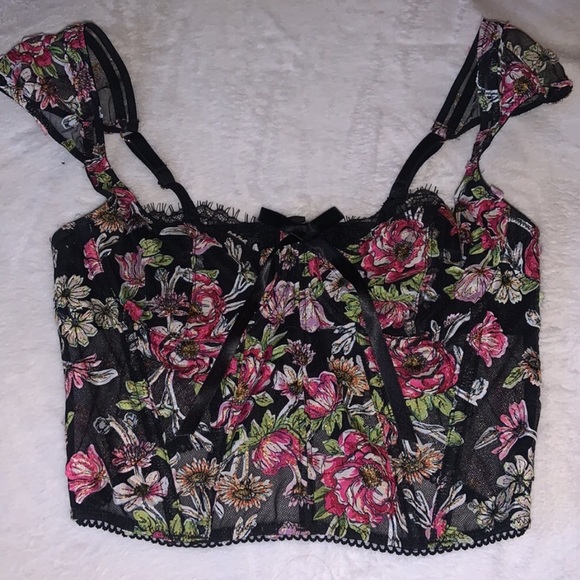 Victoria Secret Embroidered Bra + Panty SET 34DD/M - Picture 3 of 16